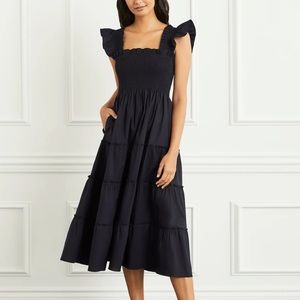 Hill House Home Ellie Nap Dress Black Poplin